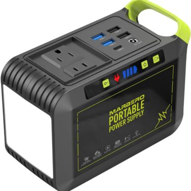 MARBERO Portable Power Station 88Wh, 120W Surge, Solar Generator 24,000mAh | Power Bank with AC Outlet 110V Portable Generator, 8 Output Ports for Camping Home Backup Outdoor Emergency Hunting Fishing